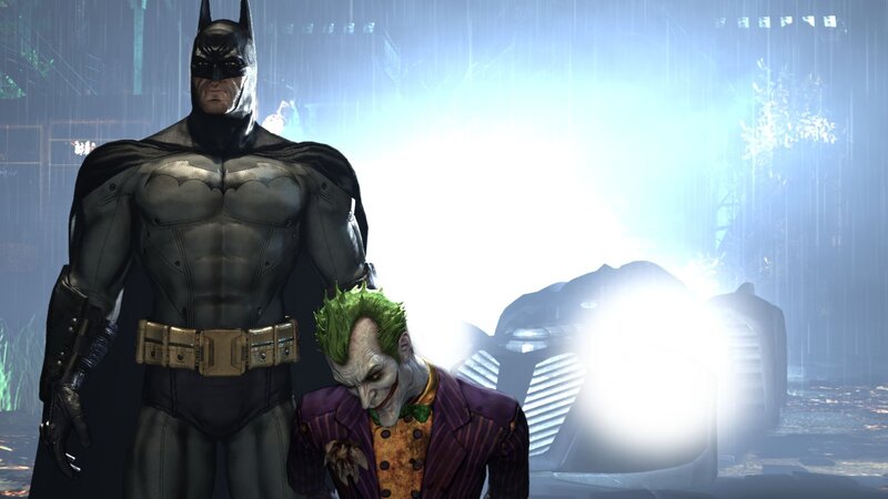Batman and Joker Standing — Black