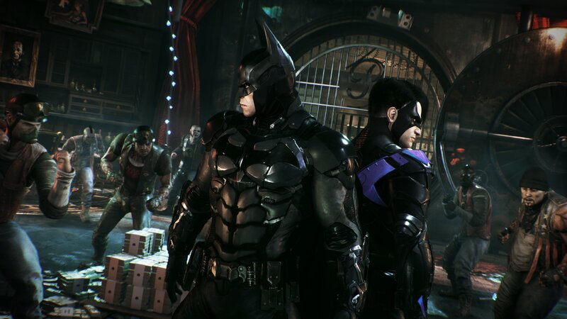 Batman and Nightwing in a Vault