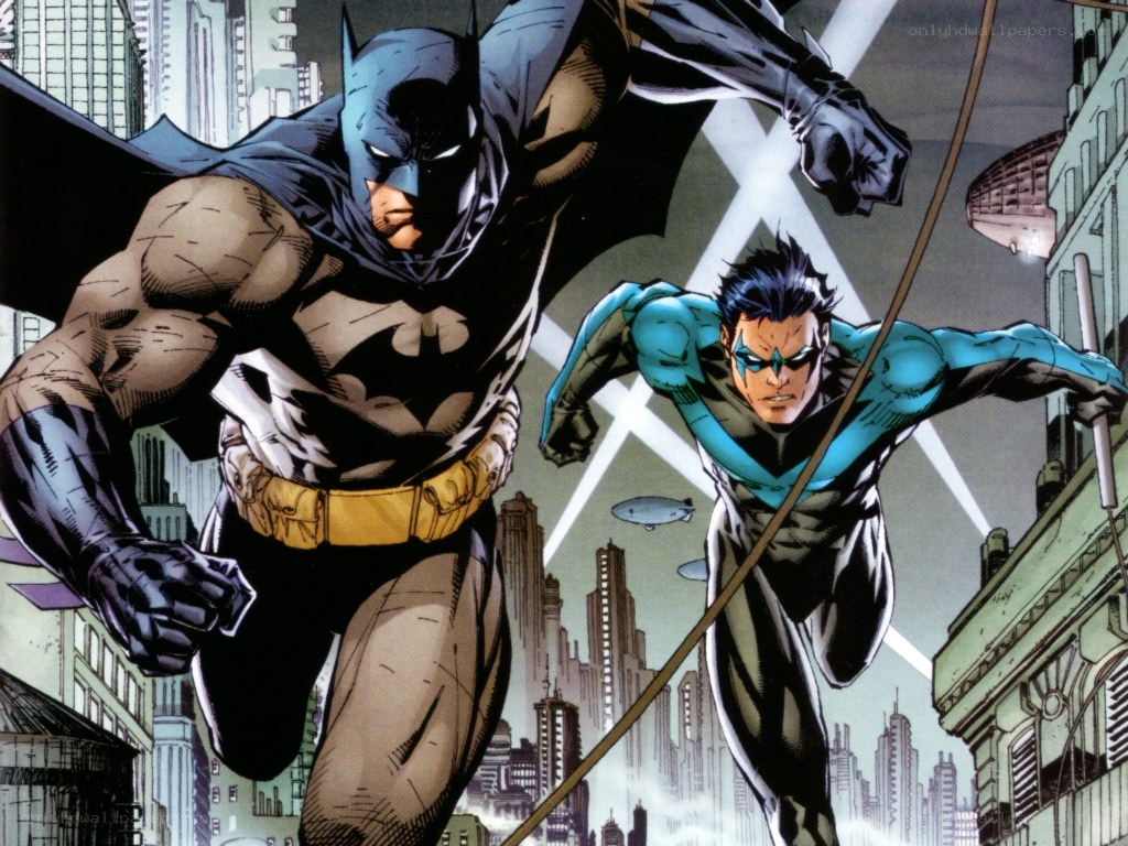 Batman and Nightwing in Gotham
