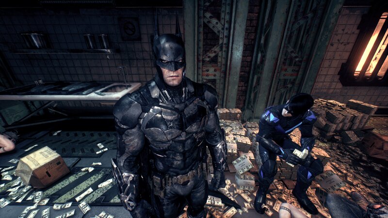 Batman and Nightwing in Room