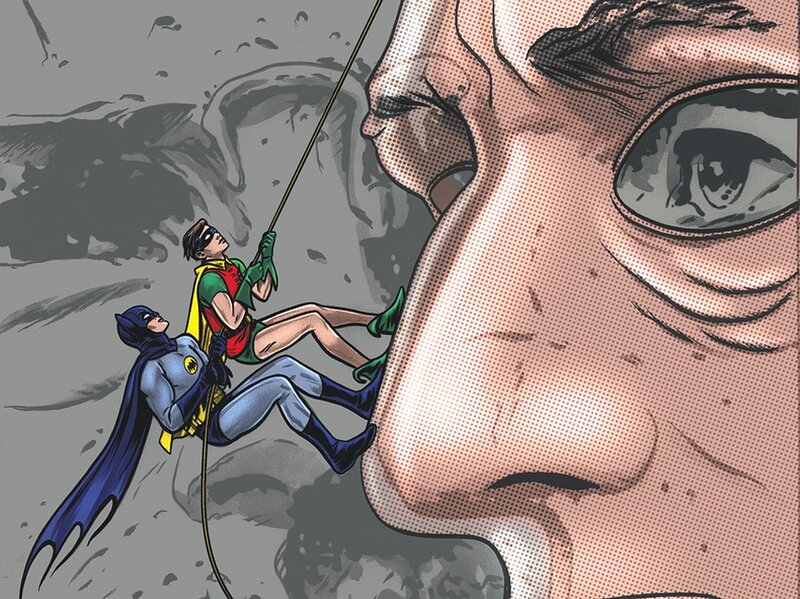 Batman and Robin Climbing