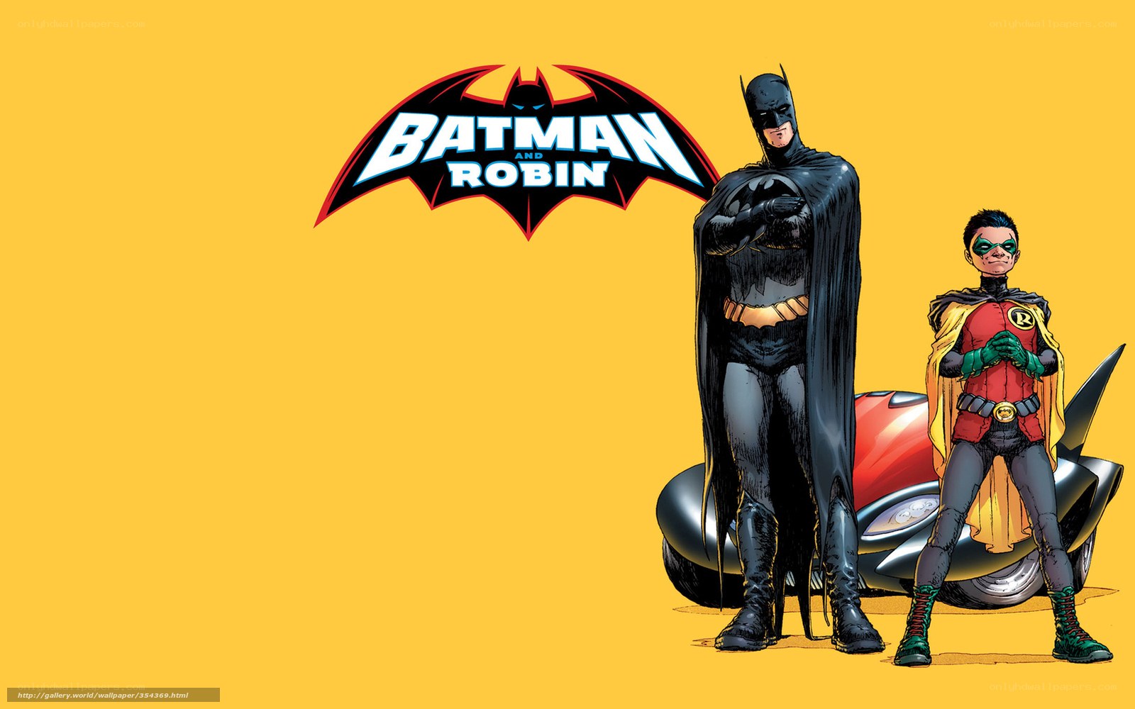 Batman and Robin comic art