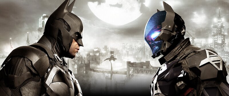 Batman and Robin Facing Off