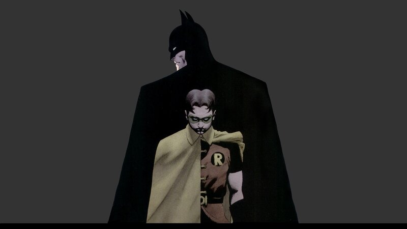 Batman and Robin Figures — Black, Dramatic