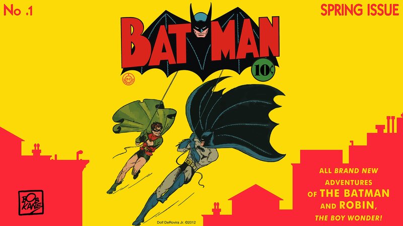Batman and Robin Flying