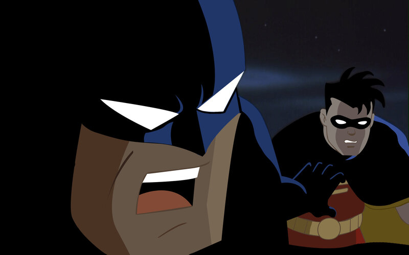 Batman and Robin in action