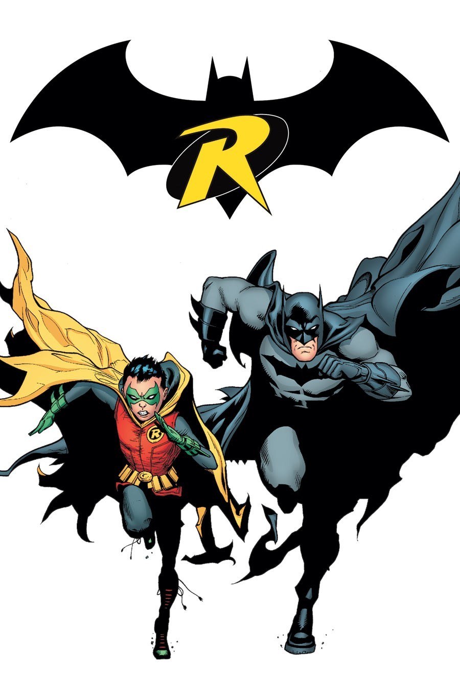 Batman and Robin in action