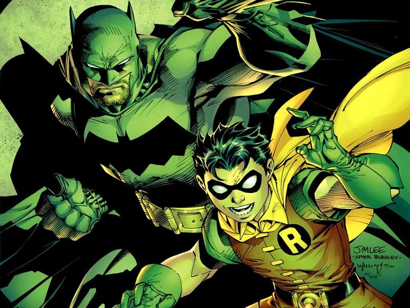 Batman and Robin in Action — Green