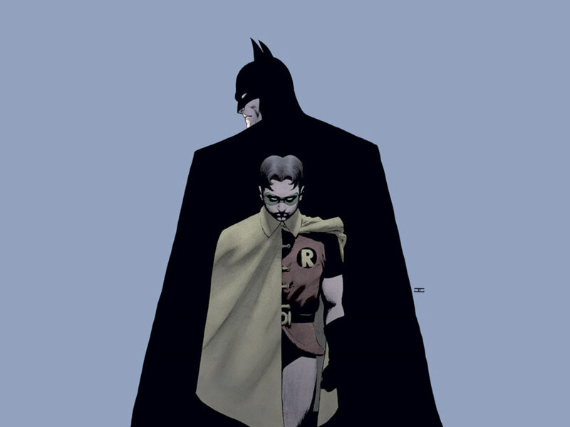 Batman and Robin silhouette
