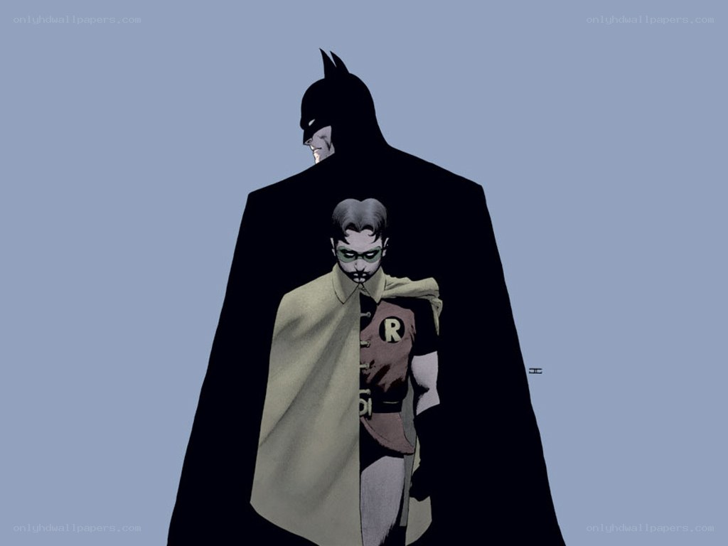 Batman and Robin silhouette