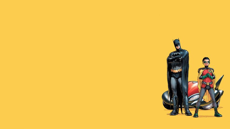 Batman and Robin Standing — Yellow, Confident