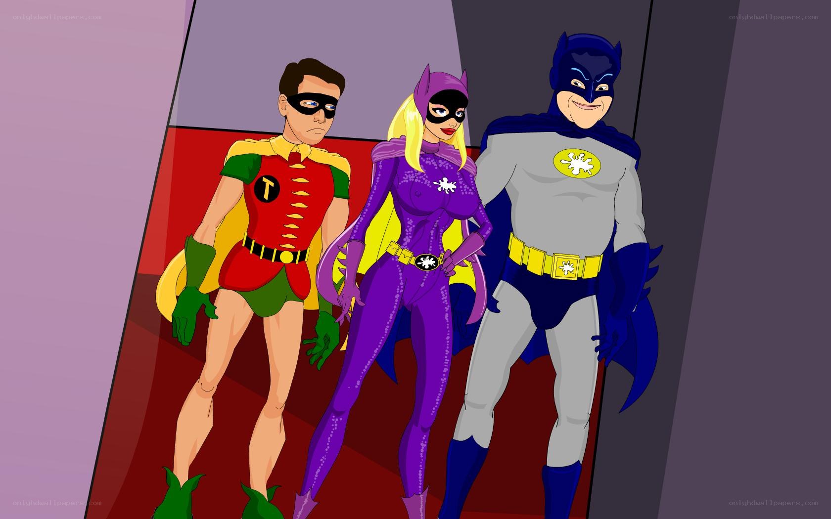 Batman and Robin with Batgirl