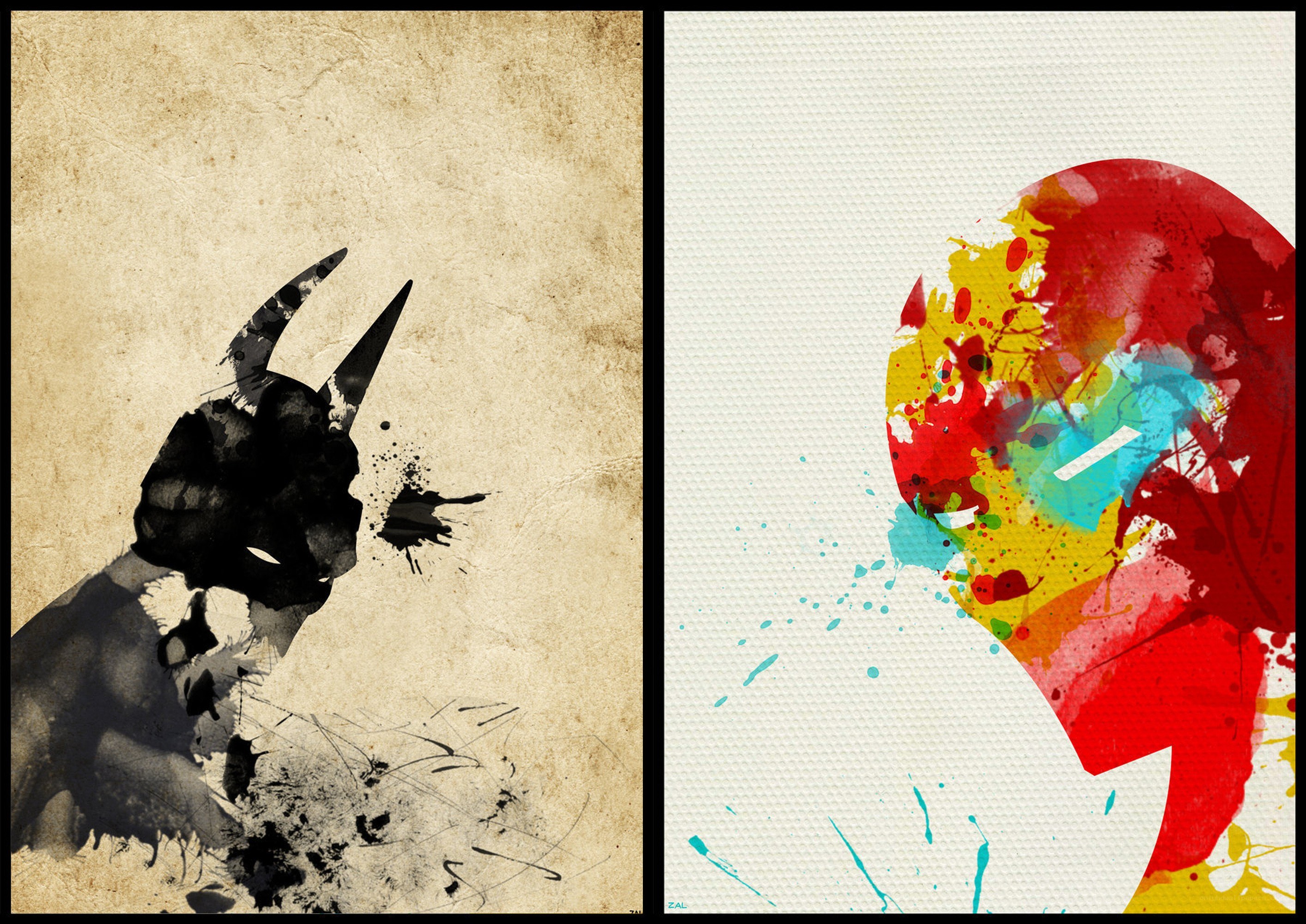 Batman and Superman art print