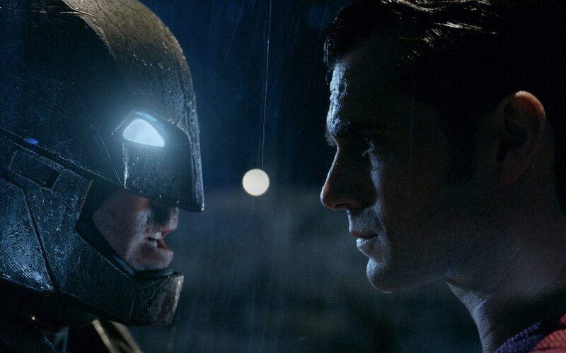 Batman and Superman — Black, Dramatic, Night, Photograph