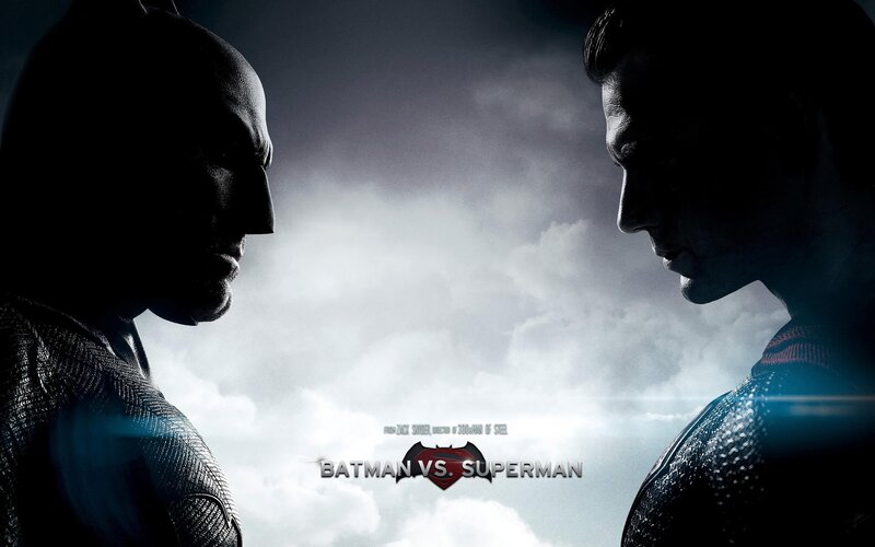Batman and Superman — Black, Dramatic, Photograph, Clouds