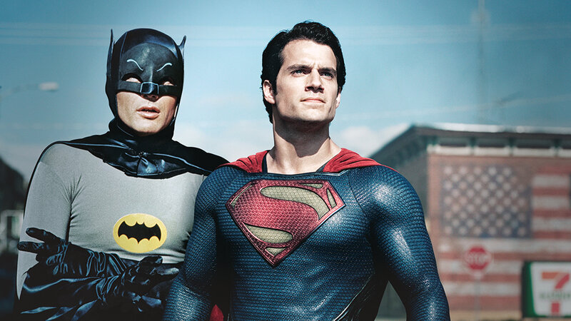 Batman and Superman — Blue, Dramatic, Afternoon