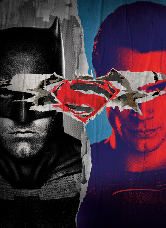 Batman and Superman Faces