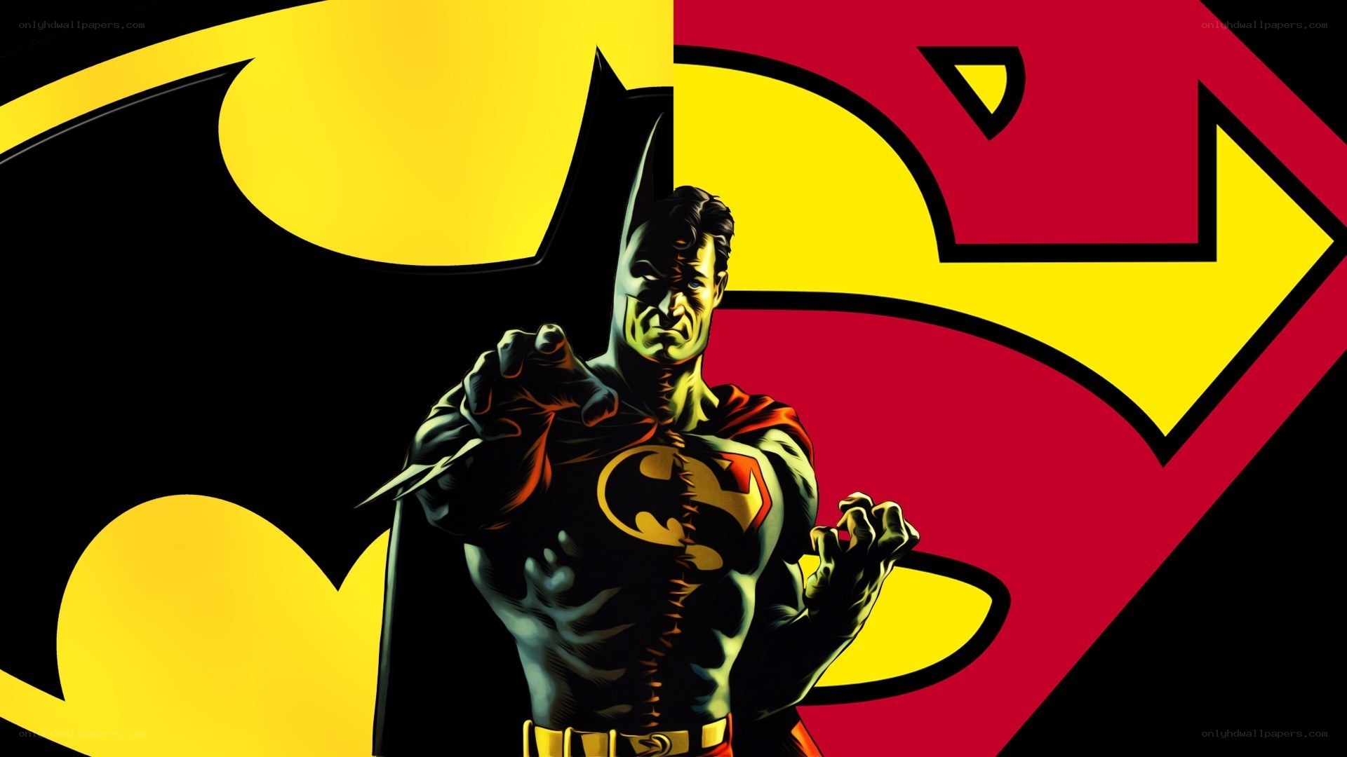 Batman and Superman fusion