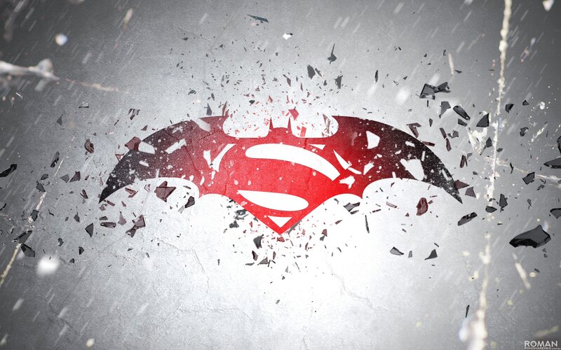 Batman and Superman Logo — Red