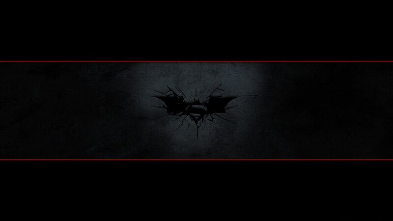 Batman and Superman Logos — Black