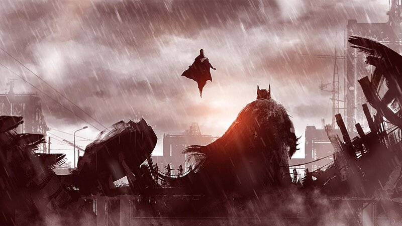 Batman and Superman — Red, Dramatic