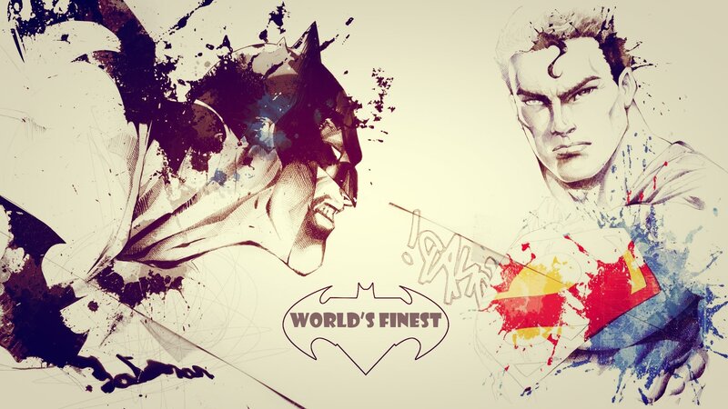 Batman and Superman — White