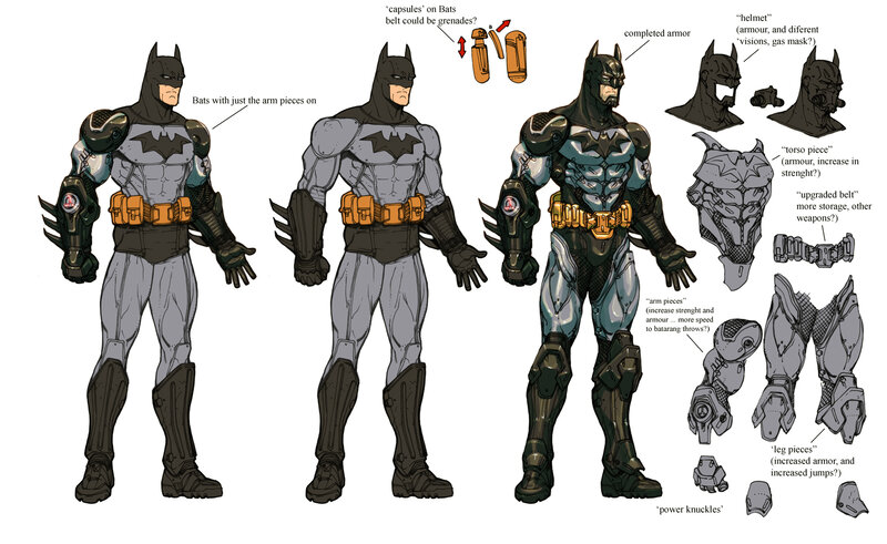 Batman armor concept art