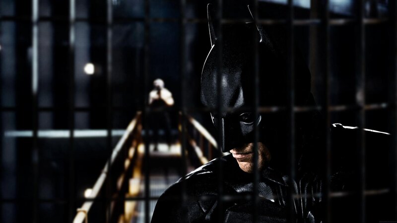 Batman behind bars