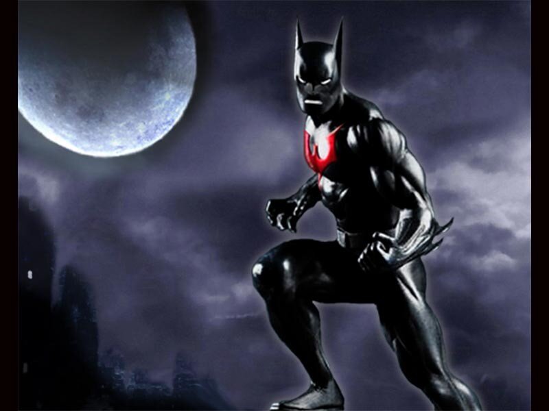 Batman Beyond in moonlight