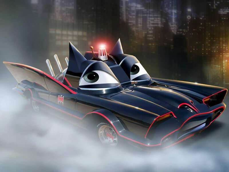Batman Car in Fog