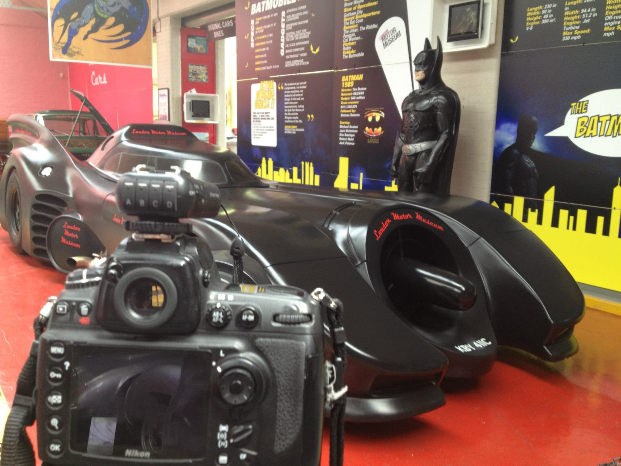Batman car on display