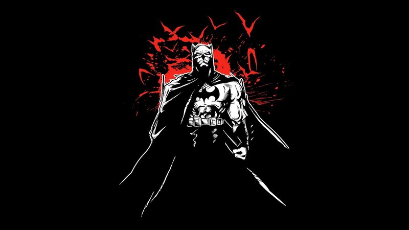 Batman Character — Black, Dramatic, Comic, Bats