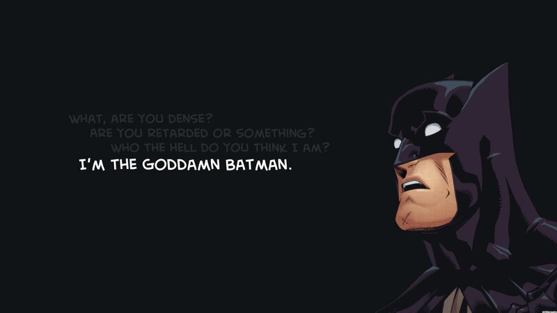 Batman Character — Black, Dramatic, Comic, Text, Mask