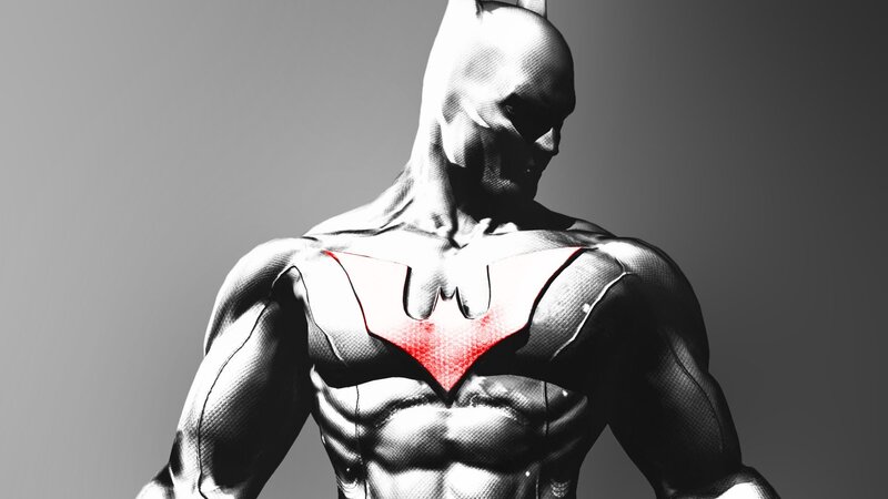 Batman Character — Black, Dramatic, Digital Art, Costume, Muscular Body