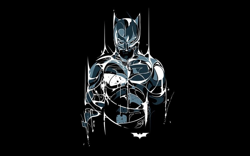 Batman Character — Black, Dramatic, Digital Art, Mask