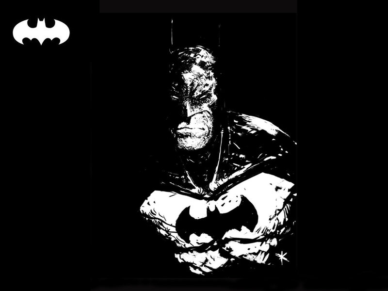 Batman Character — Black, Dramatic, Illustration