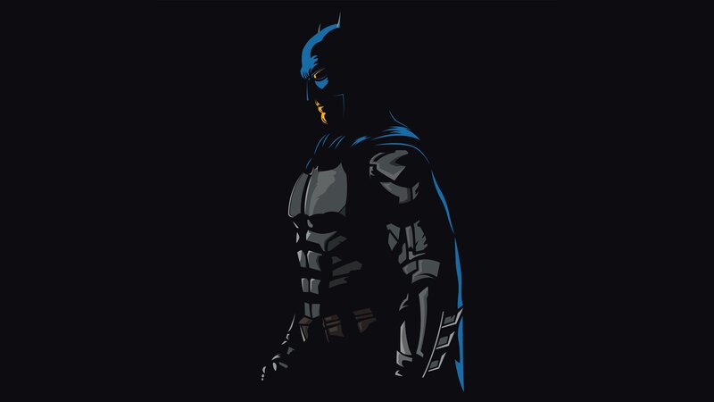 Batman Character — Black, Dramatic, Night, Digital Art, Cape, Mask, Armor