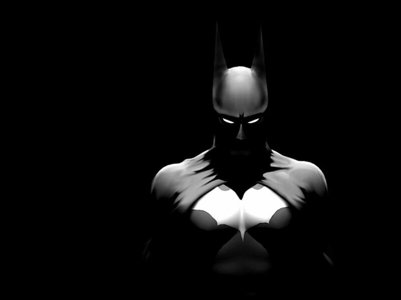 Batman Character — Black, Dramatic, Night, Digital Art, Mask, Cape, Chest Emblem