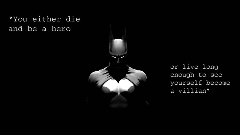 Batman Character — Black, Dramatic, Night, Digital Art, Text