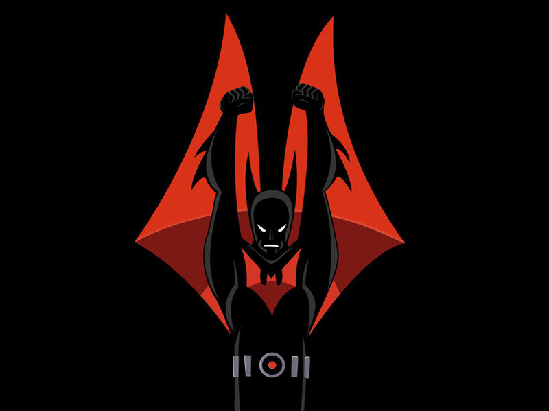 Batman Character — Black, Dramatic, Vector Art