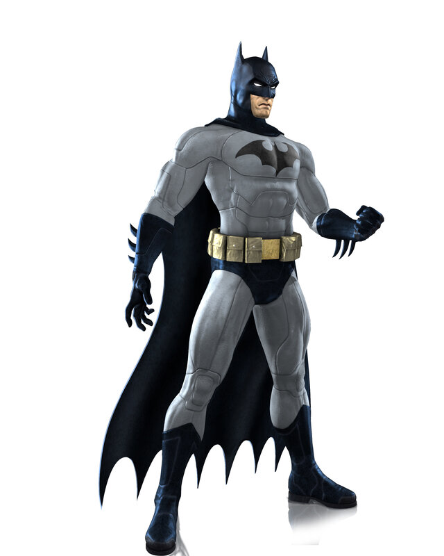 Batman Character — Black, Serious, 3d Render, Cape