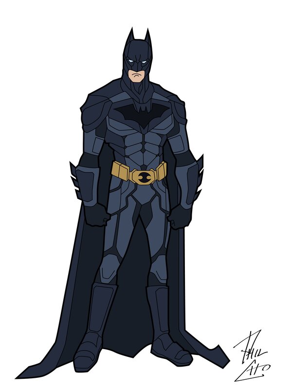 Batman Character — Black, Serious, Digital Art