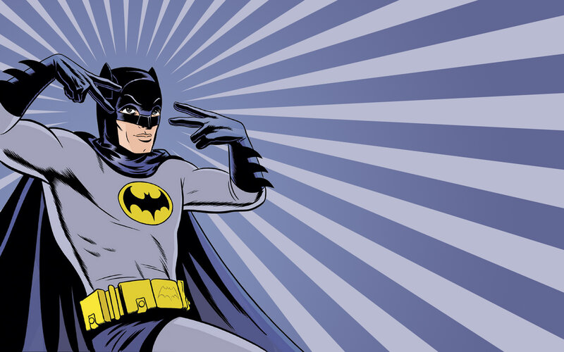 Batman Character — Blue, Dramatic, Comic