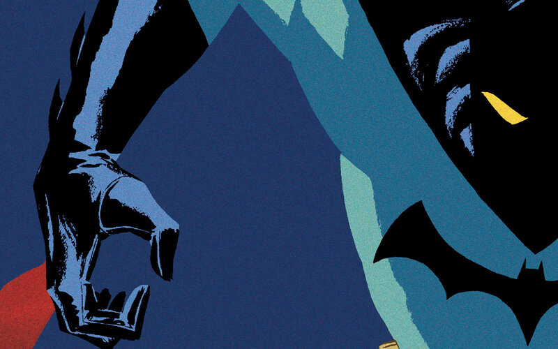 Batman Character — Blue, Dramatic, Night