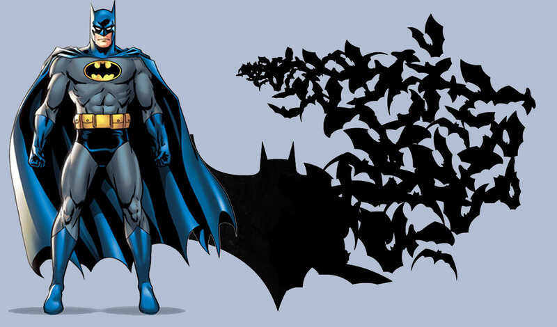 Batman Character — Blue, Dramatic