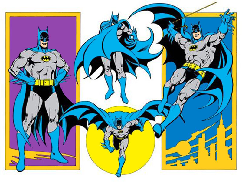 Batman Character — Blue, Heroic, Comic