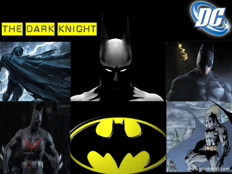 Batman Character Collage — Black