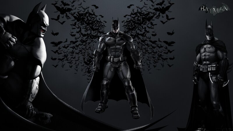 Batman character collage