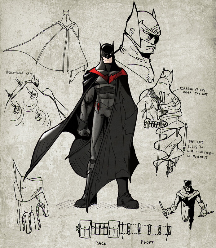 Batman character design sheet