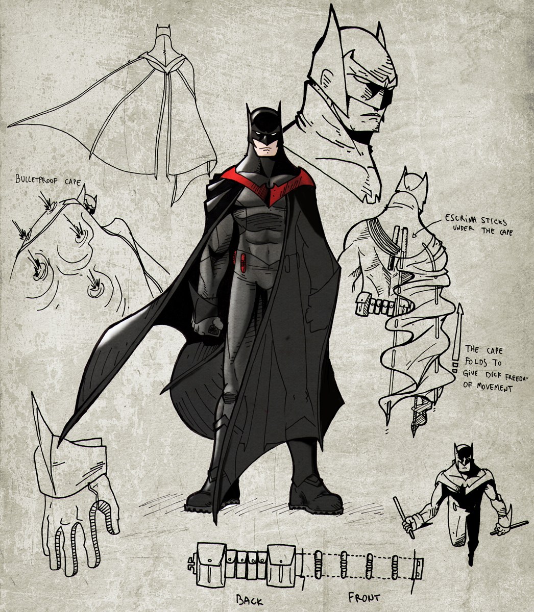 Batman character design sheet